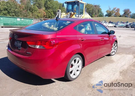 2012 Hyundai Elantra Limited (Ulsan Plant) from USA, damaged, VIN KMHDH4AE8CU355552